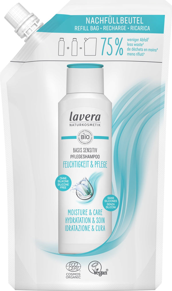 lavera basis sensitiv - Moisturizing Shampoo, 500 ml Refill