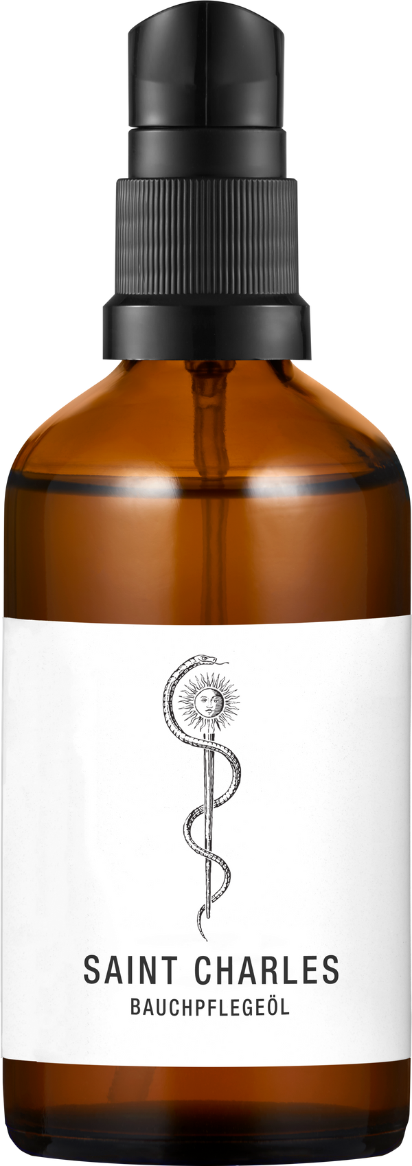 Olio biologico per la pancia in gravidanza Saint Charles con lavanda e arancia rossa per elasticità e idratazione profonda. VeroBelloBio.