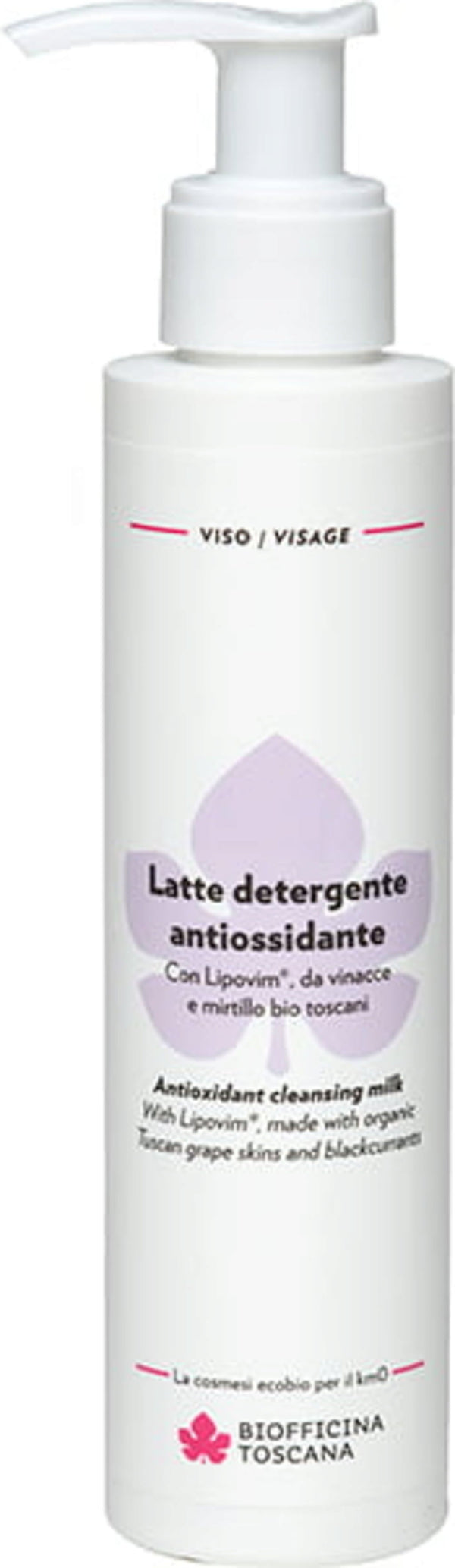 Latte Detergente Antiossidante Biofficina Toscana per pelle secca, matura e stressata - VeroBelloBio