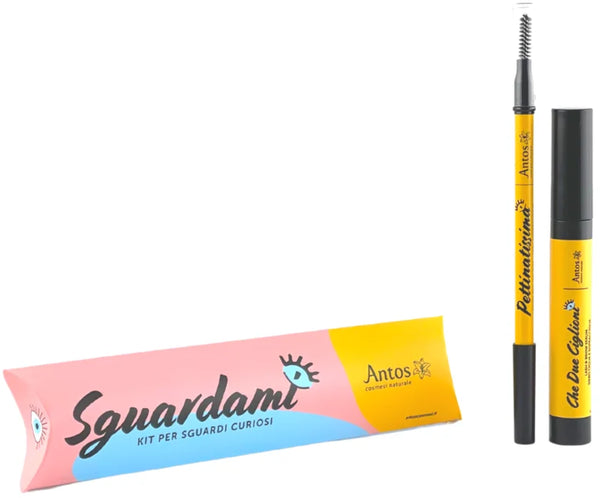 Antos Set Sguardami per ciglia e sopracciglia, con siero nutriente e cera, per uno sguardo naturalmente definito e autentico.