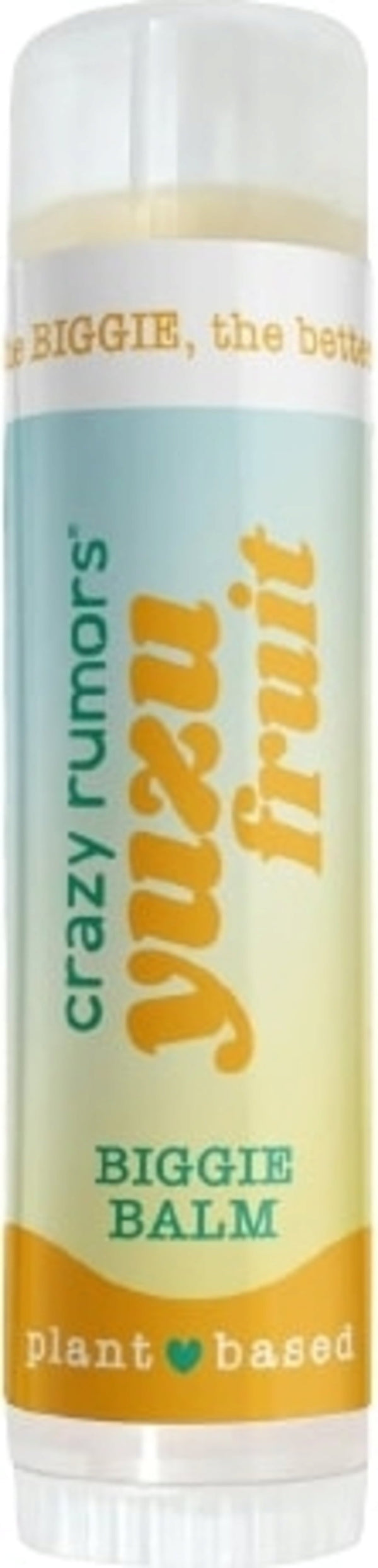 Balsamo labbra biologico Crazy Rumors Yuzu Fruit, 17g, per idratazione profonda e labbra morbide