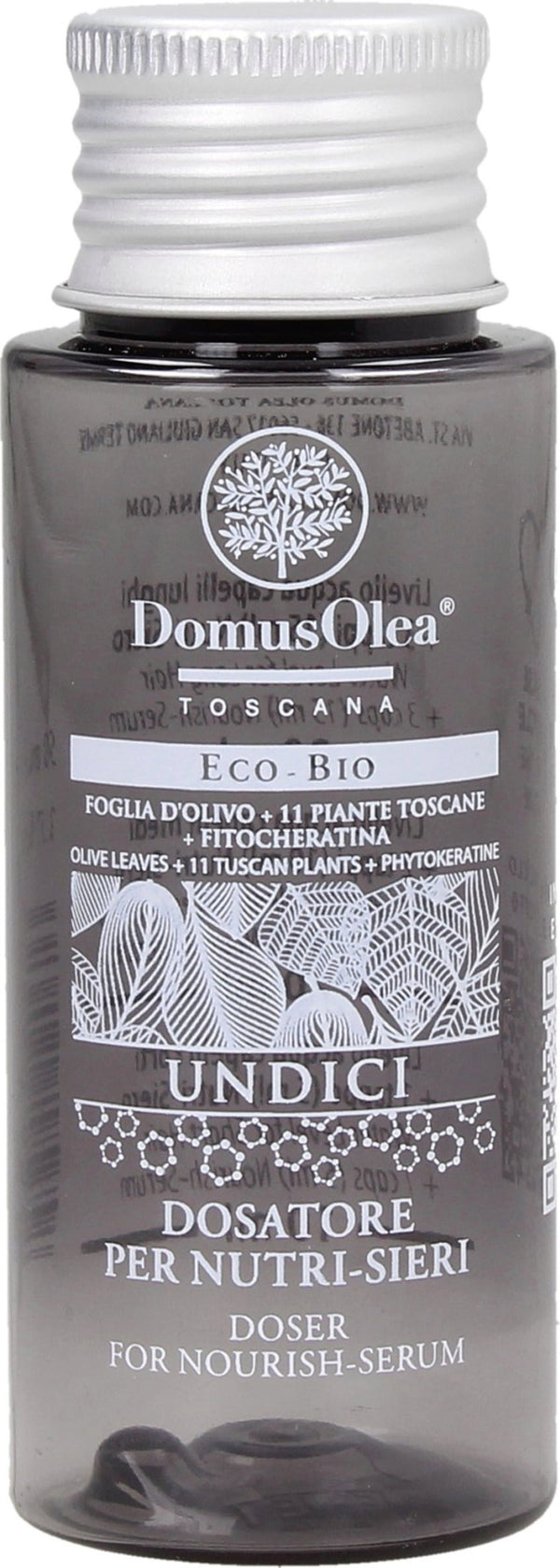 Dosatore di precisione UNDICI per Nutri Siero Domus Olea Toscana, accessorio capelli riutilizzabile 50 ml per una routine bio consapevole