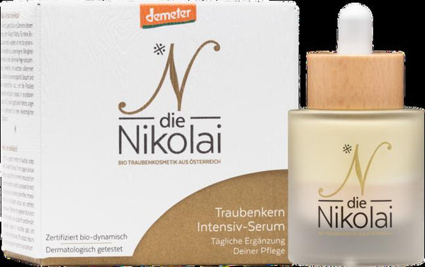 dieNikolai Siero Intensivo con Olio di Vinaccioli, biologico e naturale per una pelle radiosa e un'autostima vibrante