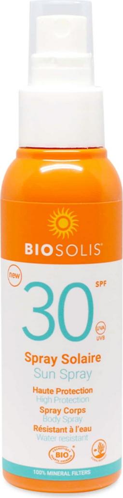 Biosolis Spray Solare SPF 30 per una bellezza consapevole e protezione reale. Ideale per prolungare l'abbronzatura e idratare la pelle con ingredienti naturali.