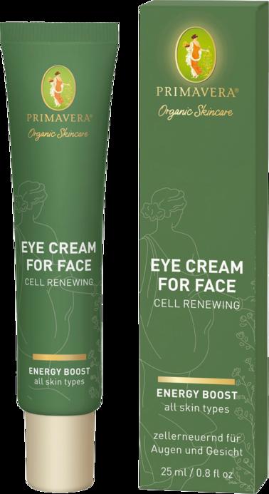 PRIMAVERA Eye Cream for Face Cell Renewing - Crema viso e contorno occhi per una bellezza autentica e una pelle radiosa