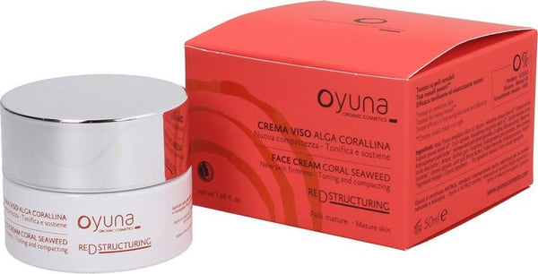 Crema viso Oyuna ReDstructuring con Alga Corallina per pelli mature, effetto rigenerante e idratante, certificata NaTrue - VeroBelloBio