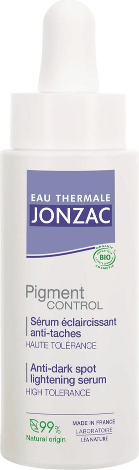 Siero viso illuminante anti-macchie prodotto da Eau Thermale Jonzac per una pelle uniforme e radiosa. Certificato bio e vegano.