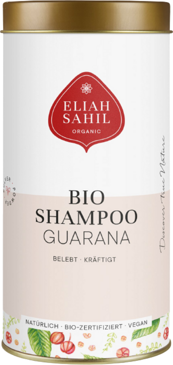 Shampoo biologico al guaranà Eliah Sahil per capelli fini e cuoio capelluto rivitalizzato VeroBelloBio