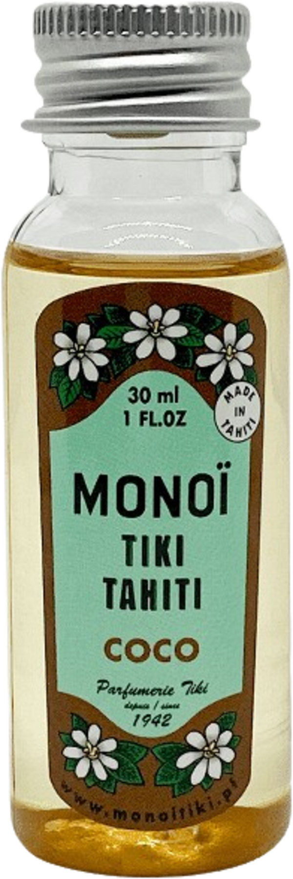 Olio Monoi Tiki Tahiti Tiaré Etnobotanika 30ml per idratazione pelle e capelli bio, vegano, unisex. Bellezza naturale consapevole.