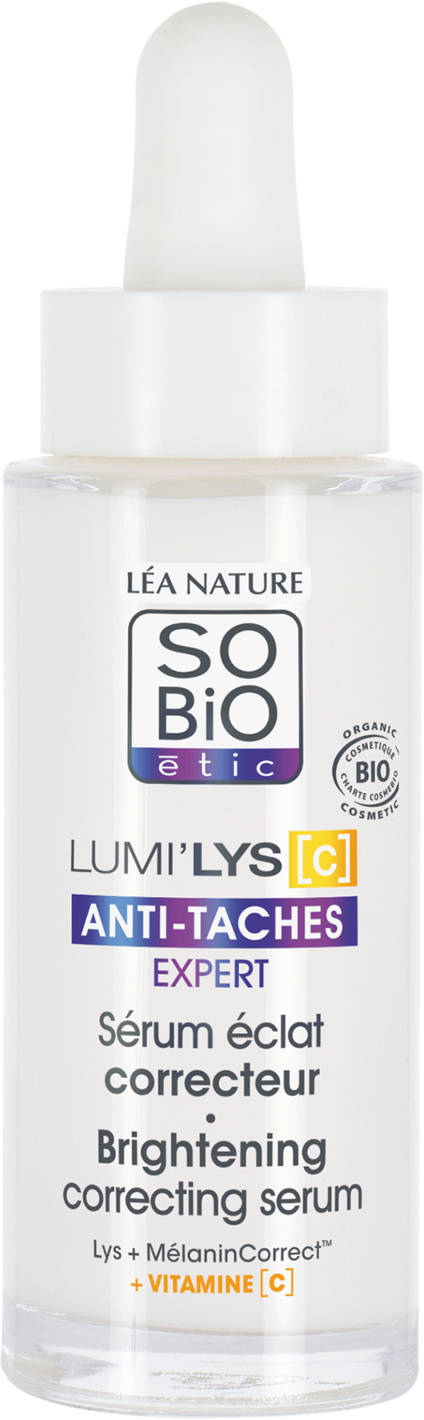 Siero viso illuminante correttivo con Vitamina C di VeroBelloBio per pelli iperpigmentate e autentiche