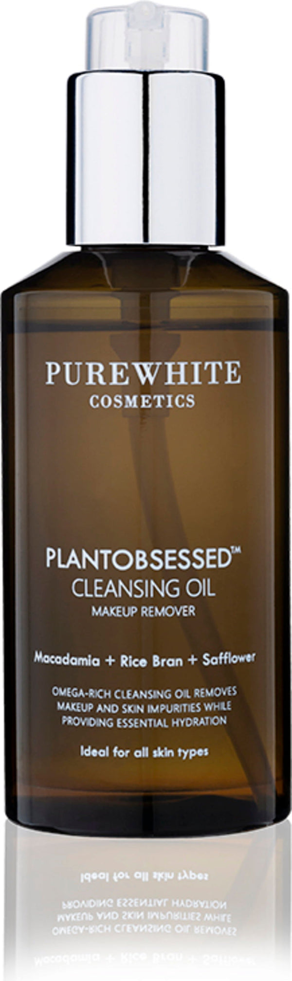 Pure White Cosmetics PlantObsessed Olio detergente nutriente per una pelle idratata e radiosa. Struccante biologico e delicato.