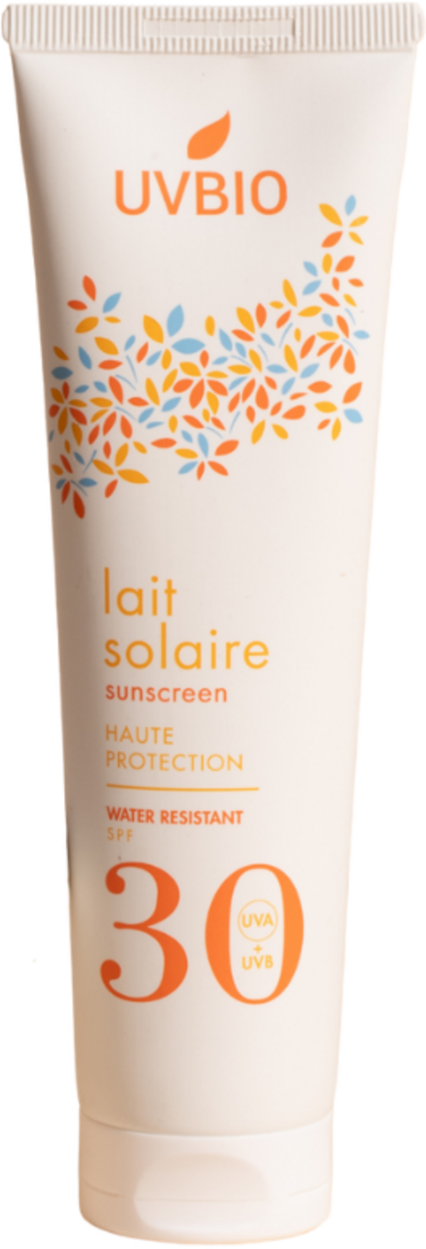 Protezione solare naturale UVBIO SPF 30 per viso e corpo, certificata ECOCERT e Vegan, flacone da 100ml