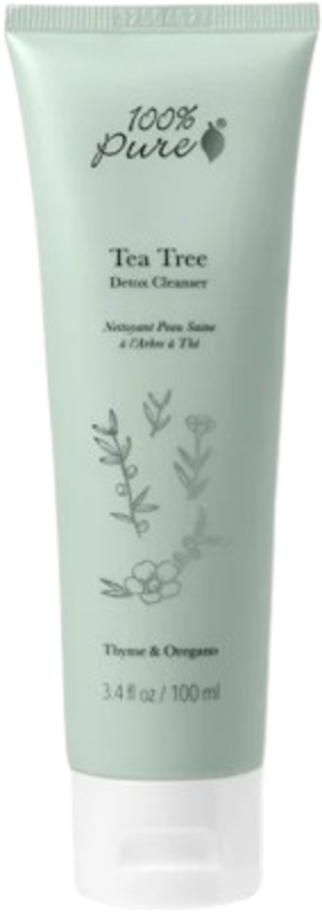 Detergente viso purificante 100% Pure Clear Complexion Tea Tree per pelle grassa e impura, 100 ml