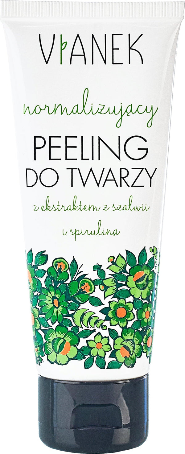 Scrub viso purificante Vianek con salvia e menta per pelli grasse e miste VeroBelloBio