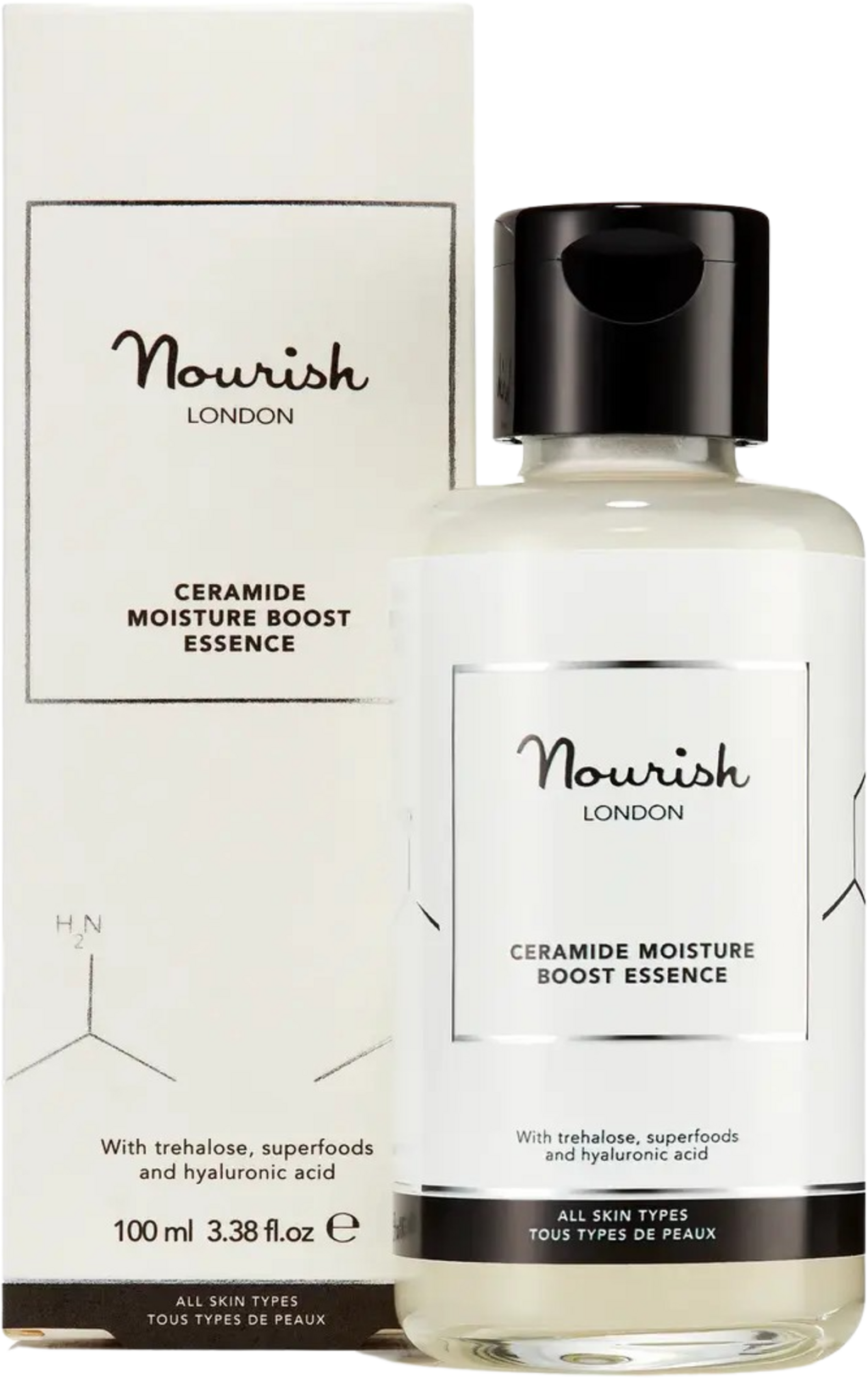 Nourish London Ceramide Moisture Boost Essence, 100 ml