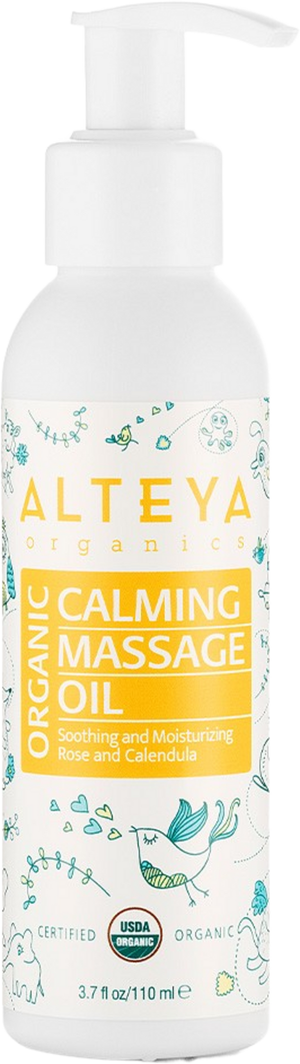 Alteya Organics Organic Calming Massage Oil, 110 ml