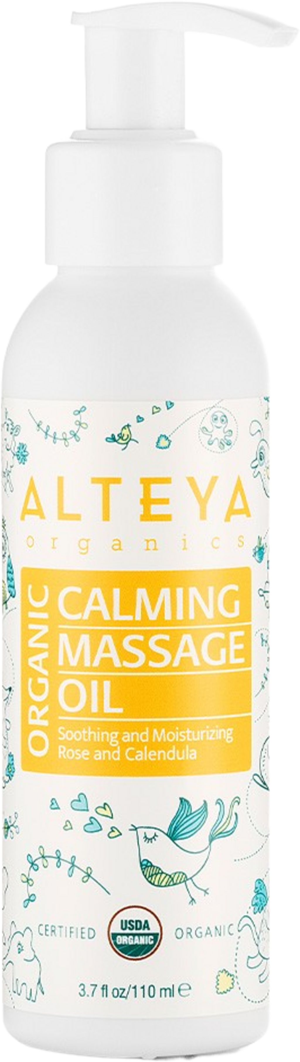 Alteya Organics Organic Calming Massage Oil, 110 ml