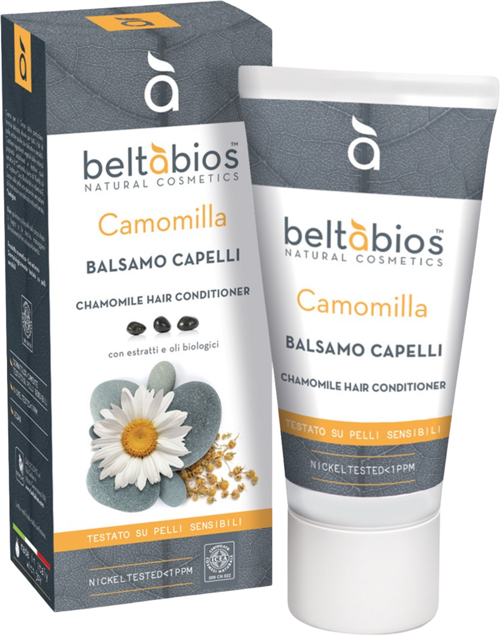 Balsamo capelli camomilla beltàbios per capelli morbidi e facili da pettinare. Bellezza naturale e consapevolezza di VeroBelloBio.