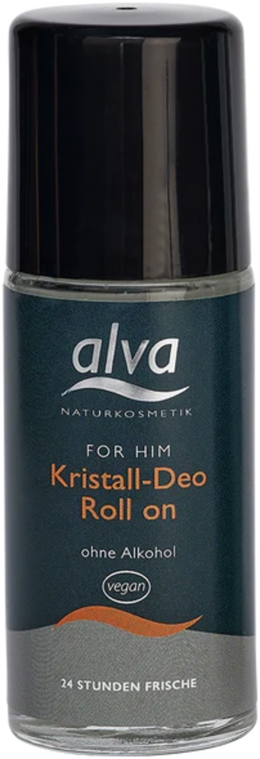 Deodorante roll-on Alva FOR HIM vegano e senza alcool per uomo, 50ml. Protezione naturale 24h per pelli sensibili. VeroBelloBio.