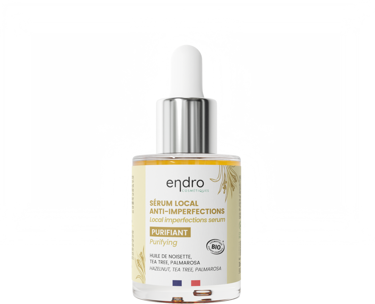 Siero Purificante Anti-Imperfezioni Endro Cosmétiques 30ml per pelle giovane e impura - VeroBelloBio