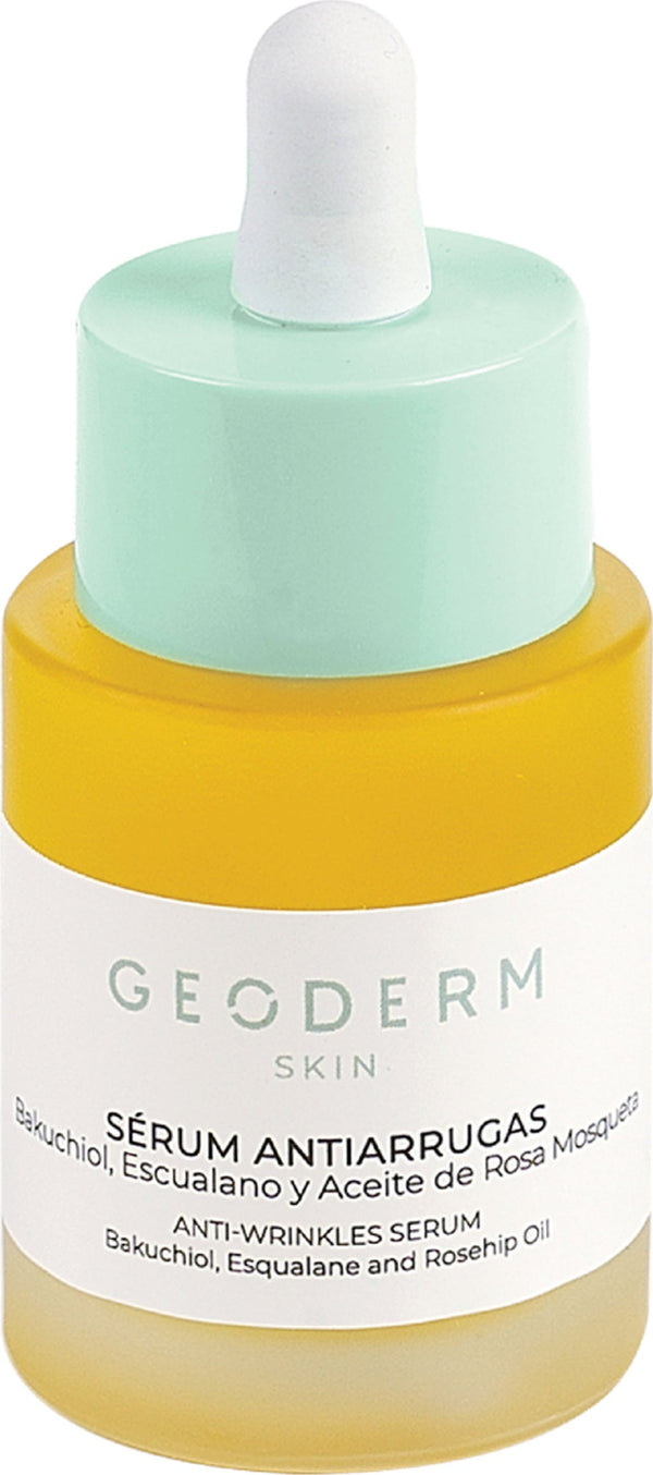 Geoderm Anti-Wrinkles Serum con Bakuchiol e Olio di Rosa Canina. Siero viso anti-età vegan, certificato ECOCERT, per una pelle levigata e radiosa. Vera bellezza consapevole VeroBelloBio.