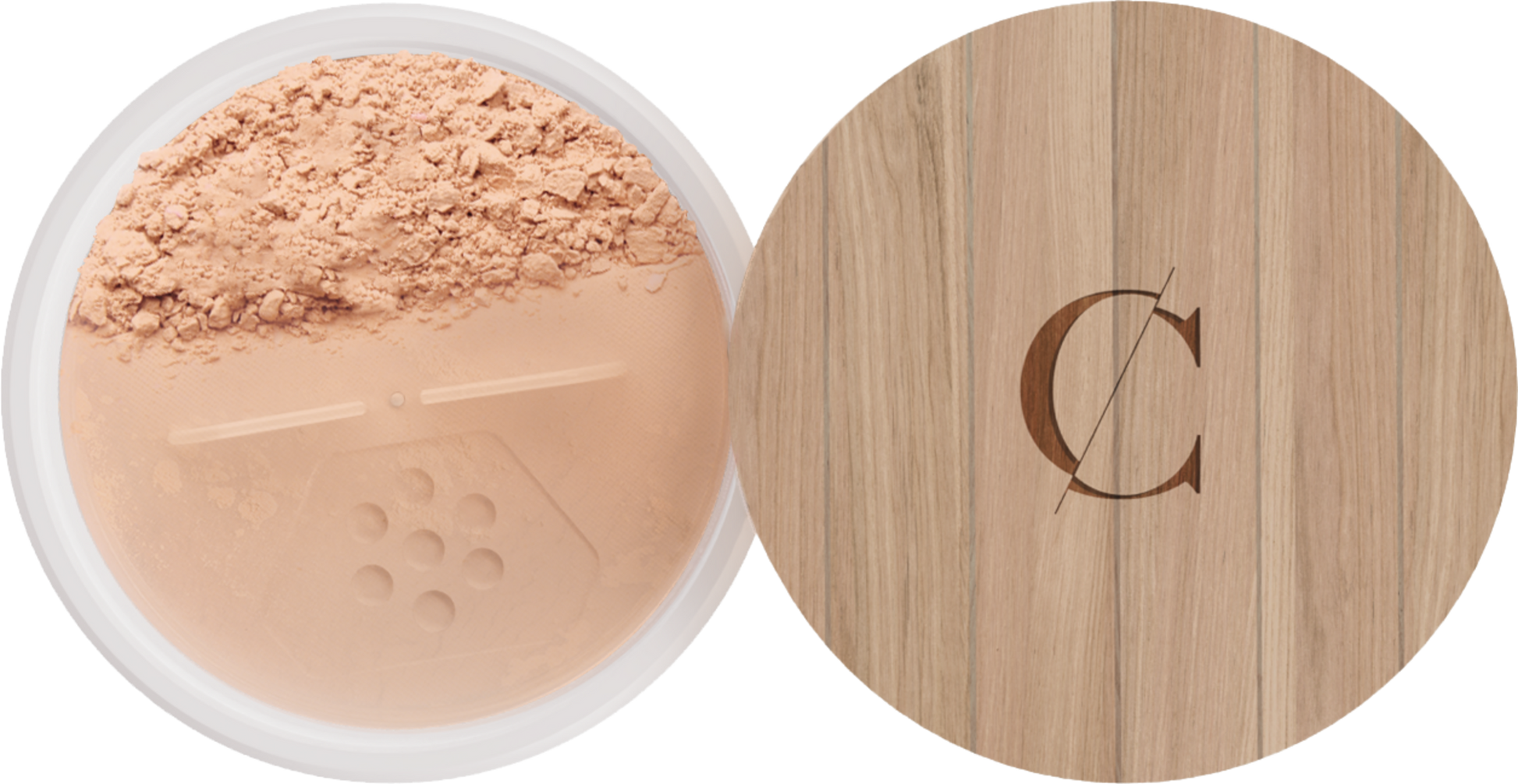 Cipria HD biologica Couleur Caramel in set ricaricabile, finish naturale e opacizzante per tutti i tipi di pelle VeroBelloBio.