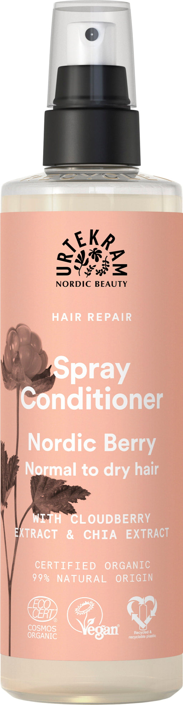 Urtekram Nordic Berry Spray Conditioner, 250 ml