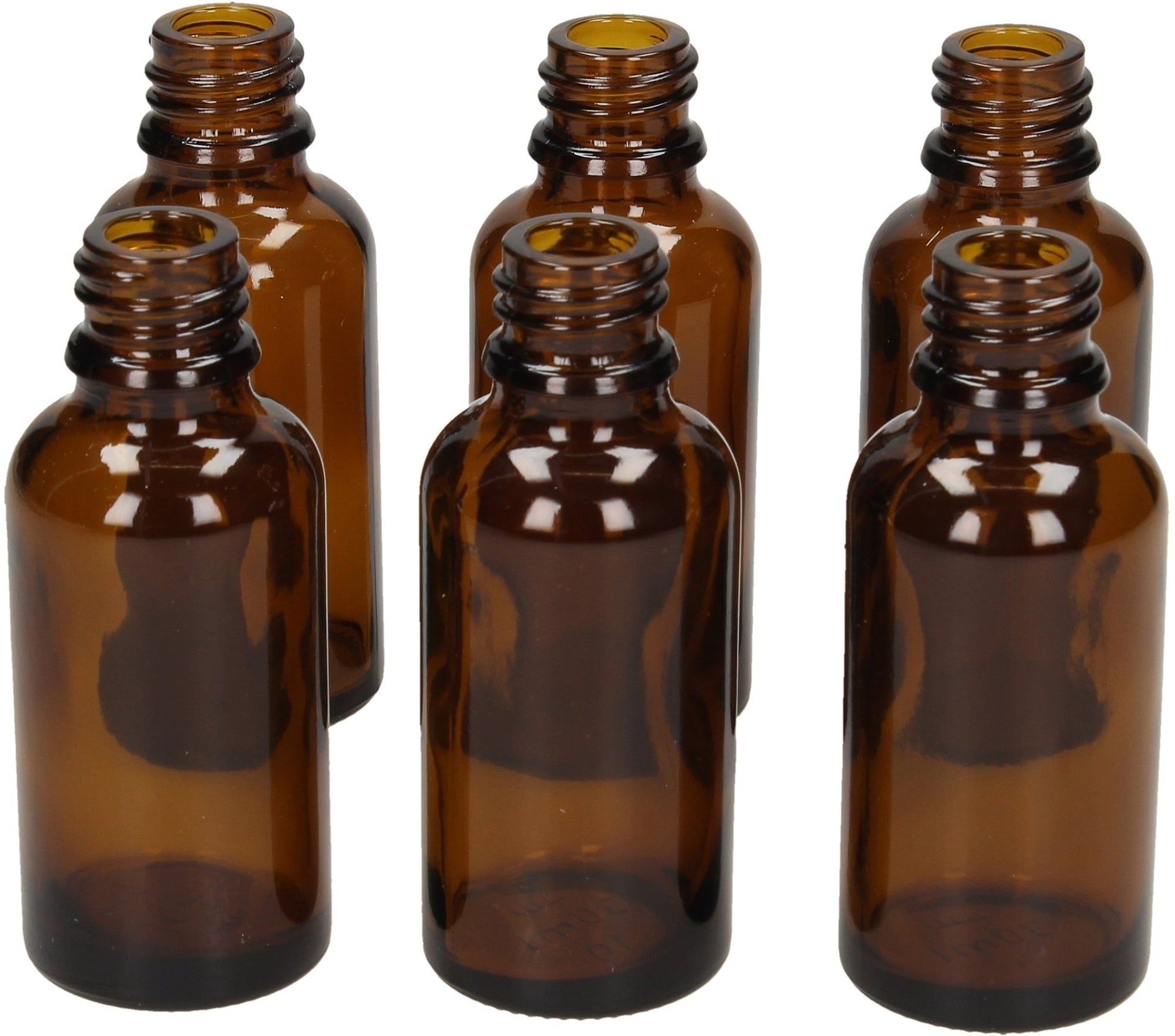 Set di bottigliette vuote in vetro marrone da 30ml per cosmesi fai da te, oli essenziali e tonici naturali VeroBelloBio.