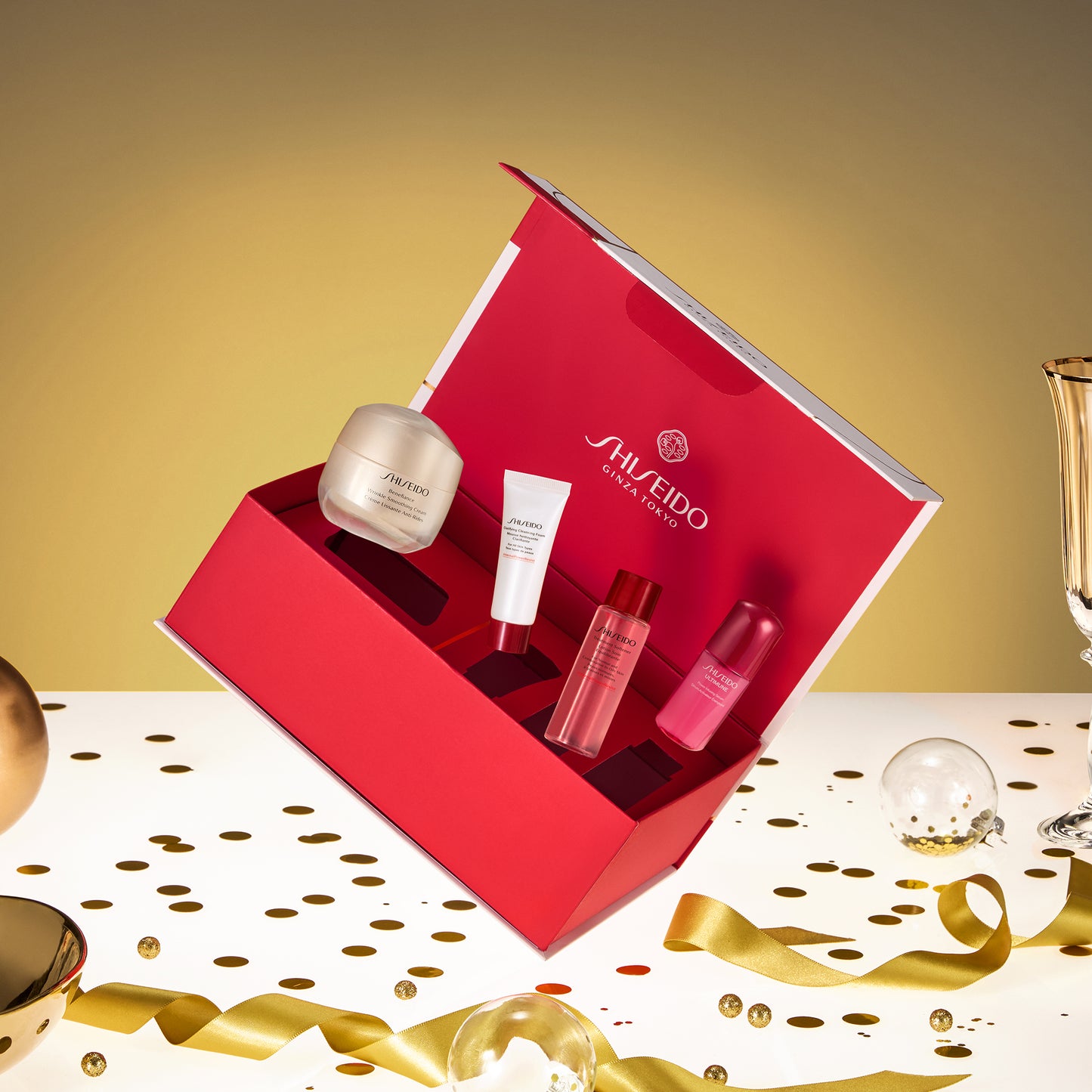Shiseido Benefiance Gift Set - Anti-Wrinkle Ritual 4 Products FSC