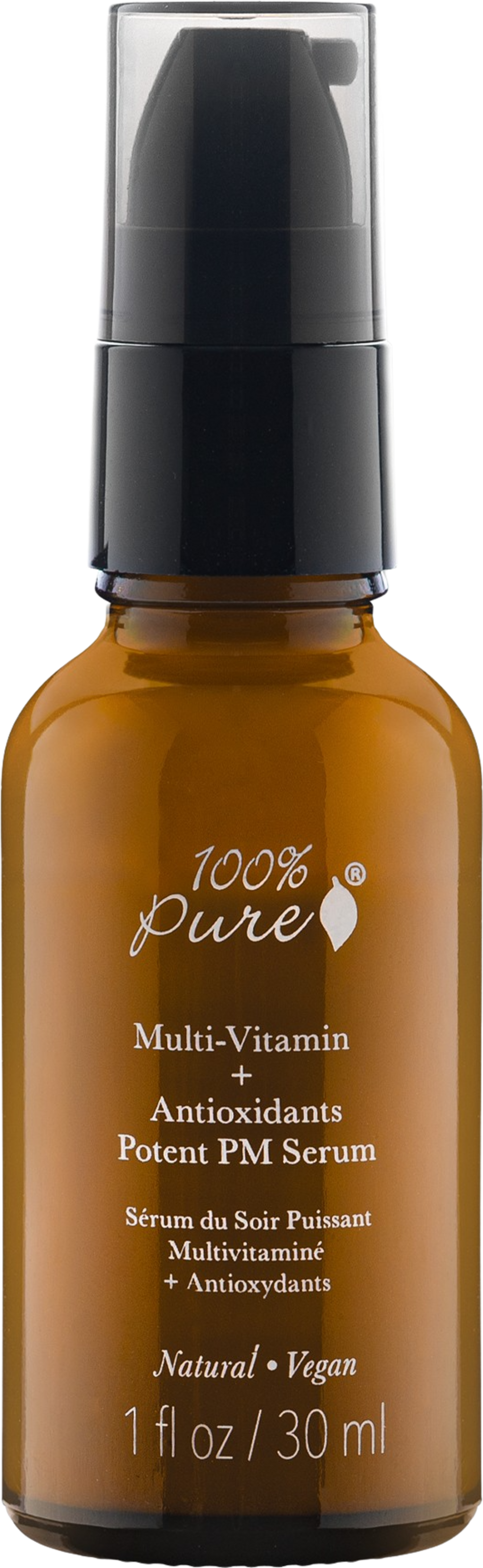 Siero notte viso multi-vitaminico 100% Pure con Vitamina C e Niacinamide per pelle matura e esigente