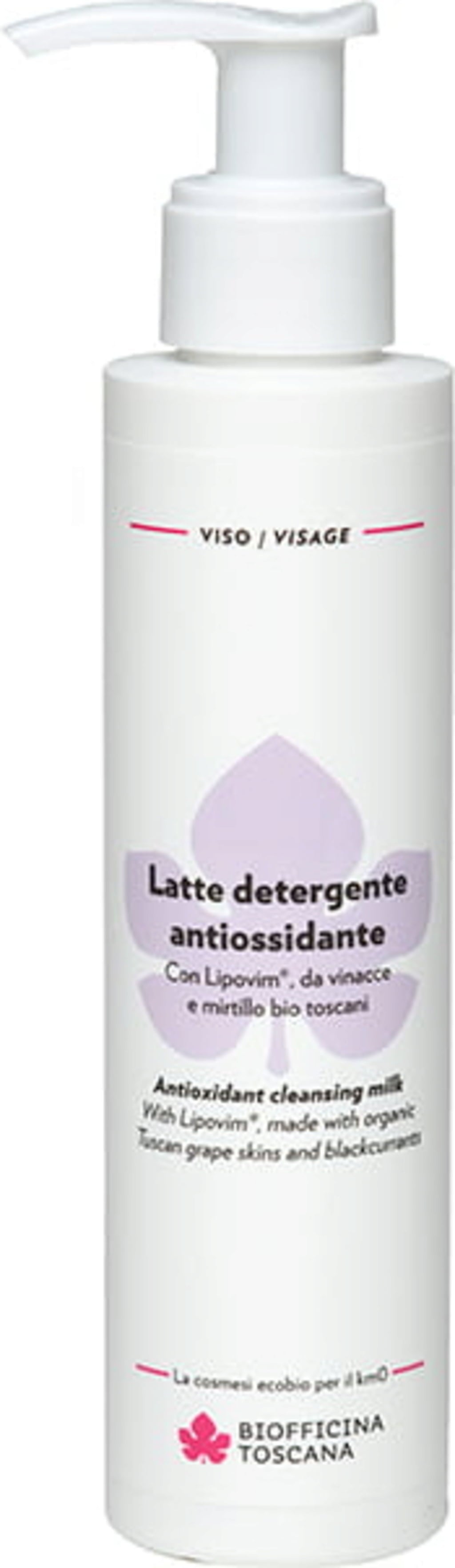 Latte Detergente Antiossidante Biofficina Toscana per pelle secca, matura e stressata - VeroBelloBio