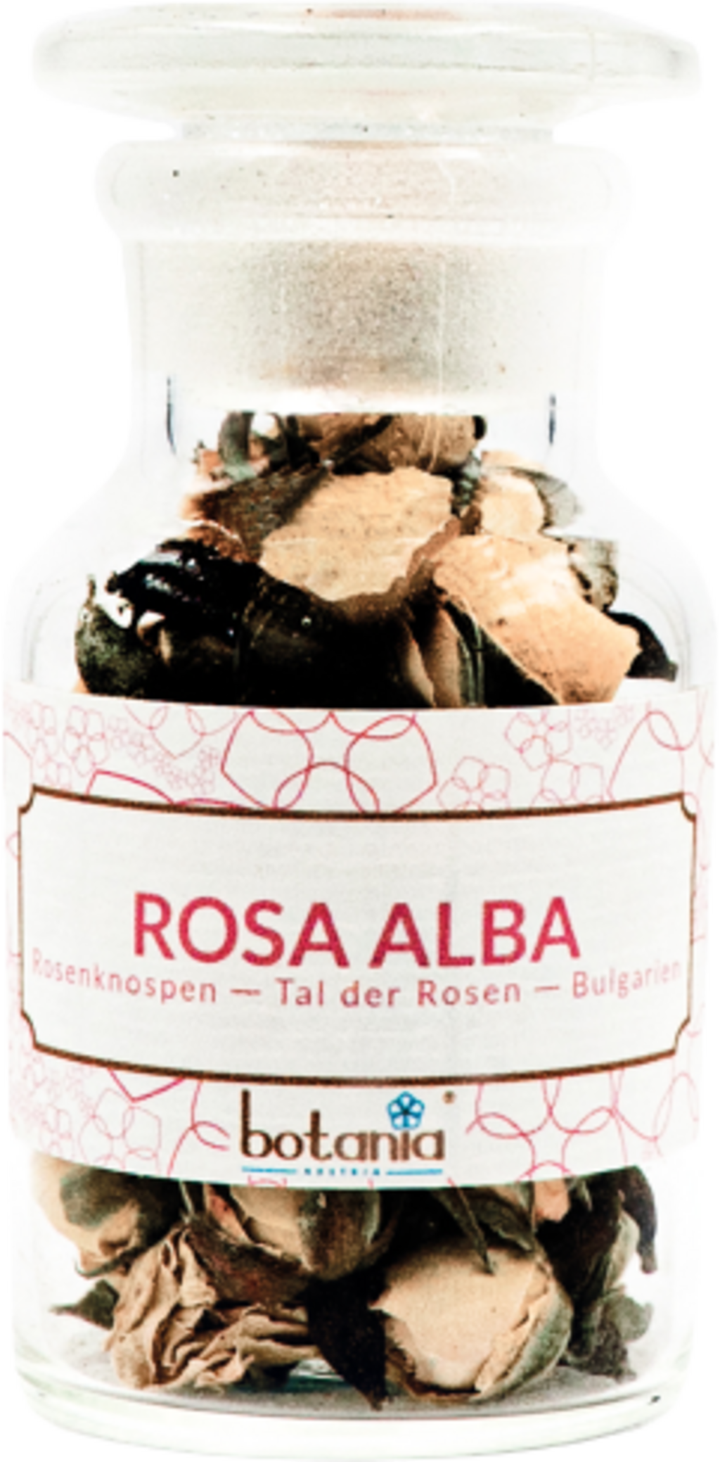Botania Rosa Alba Premium: boccioli di rosa bianca in flacone di vetro, profumo ambiente naturale per benessere e relax