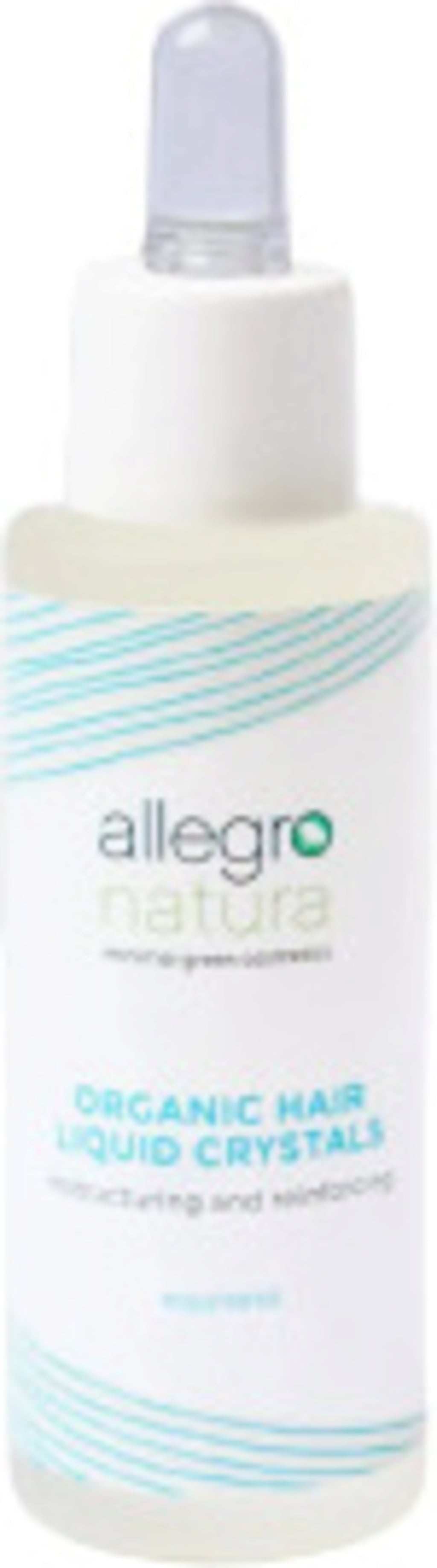 Allegro Natura Cristalli Liquidi Bio per capelli, trattamento protettivo e idratante con equiseto biologico per lucentezza e prevenzione doppie punte. Un prodotto VeroBelloBio per una bellezza autentica.