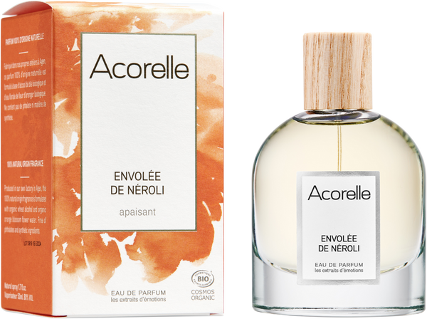 Profumo biologico Acorelle Envolée de Neroli, fragranza floreale e agrumata per un benessere naturale e autentico