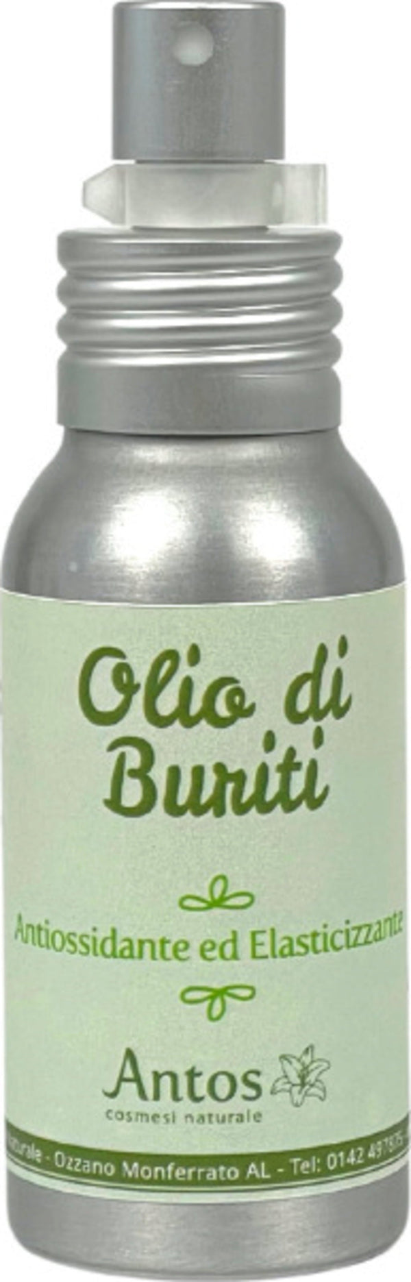 Antos Olio di Buriti 50 ml per idratazione e abbronzatura naturale, formula vegana con beta-carotene e vitamina E per tutti i tipi di pelle.
