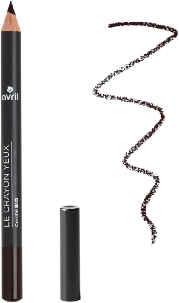 Matita occhi biologica Avril color Charbon per uno sguardo intenso e definito, certificata ECOCERT e COSMOS ORGANIC, ideale per occhi sensibili.