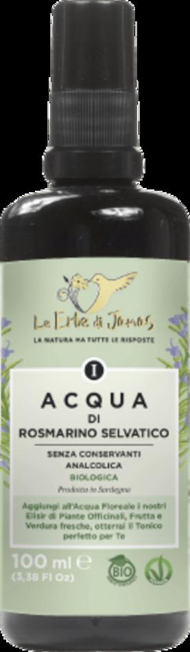 Acqua di Rosmarino Selvatico Bio Le Erbe di Janas per pelle e capelli, idratante e purificante, senza alcool, parte della bellezza reale VeroBelloBio