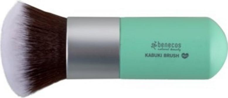Pennello Kabuki Benecos Colour Edition vegano per l'applicazione di polveri compatte e libere, cruelty-free e consapevole. Ideale per una bellezza autentica.