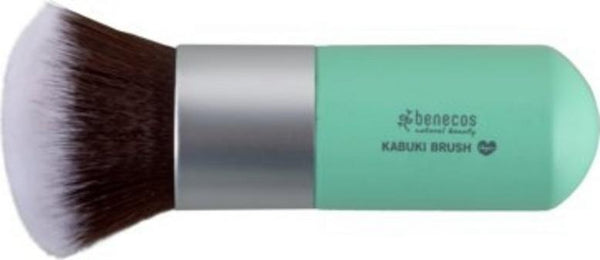 Pennello Kabuki Benecos Colour Edition vegano per l'applicazione di polveri compatte e libere, cruelty-free e consapevole. Ideale per una bellezza autentica.