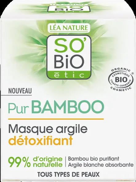 LÉA NATURE SO BiO étic PurBAMBOO Maschera all'Argilla purificante per pelle radiosa, 50 ml