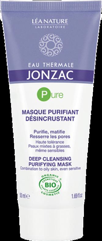 Maschera viso purificante Eau Thermale JONZAC per pelle grassa e mista, con acqua termale e caolino per una bellezza naturale e consapevole. Certificata bio.