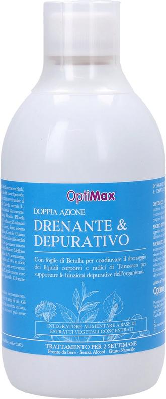 Optimax Drenante & Depurativo di Optima Naturals – Supporto per la depurazione e il benessere, per una bellezza che parte da dentro, promosso da VeroBelloBio.