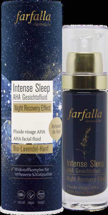Farfalla Intense Sleep Fluido Viso Notte AHA Night Recovery Effect. Trattamento notte levigante e idratante per tutti i tipi di pelle per una bellezza autentica.