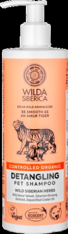 Wilda Siberica Detangling Pet Shampoo - cura delicata per cani e gatti con ingredienti naturali bio per pelo lungo e facile spazzolatura