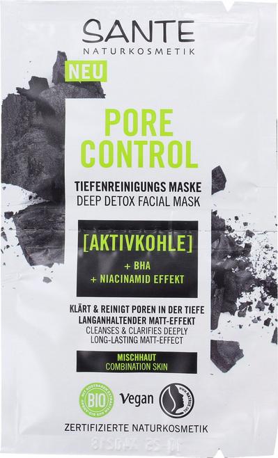 SANTE Pore Control Maschera Detergente purificante e idratante per una pelle luminosa