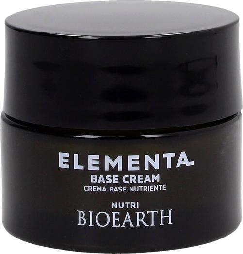 Crema Base Viso Nutriente Bioearth ELEMENTA per pelle secca e matura, vegana e certificata AIAB. Idratazione profonda. VeroBelloBio.