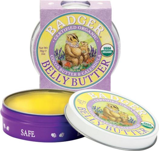Burro Corpo Biologico Badger Balm Mom Care Belly Butter per pelli in gravidanza. Formula naturale idratante e lenitiva. VeroBelloBio.
