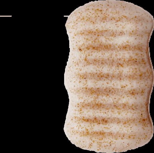 Spugna corpo Konjac Lady Green con noce per pulizia profonda e pelle luminosa