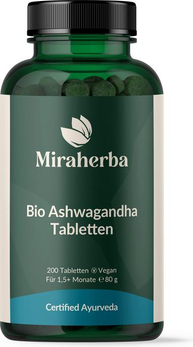 Miraherba Ashwagandha Compresse Bio per Benessere e Autostima | VeroBelloBio