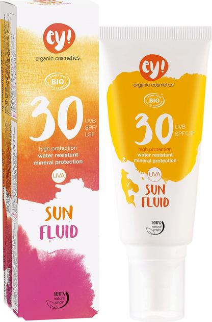 Fluido Solare Bio SPF 30 per una Bellezza Reale e Consapevole - ey! organic cosmetics | VeroBelloBio